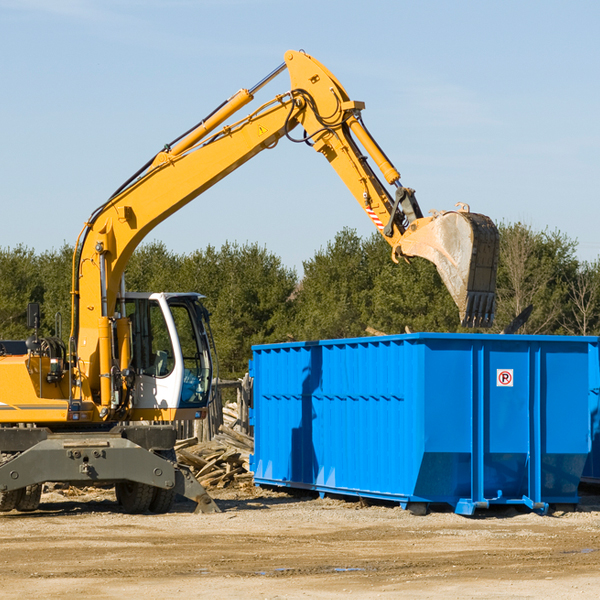 can i choose the location where the residential dumpster will be placed in Palo Pinto Texas